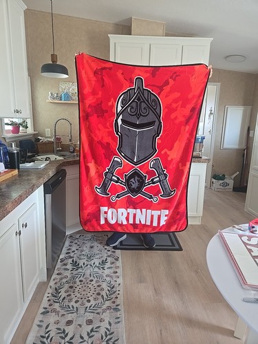 Fortnite red fleece blanket - fortnite,