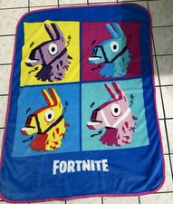 Llama Fortnite Fleece Blanket