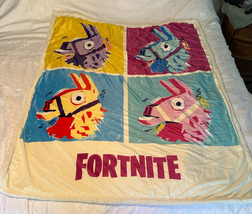 Fortnite llama blanket 49x59 - llama,