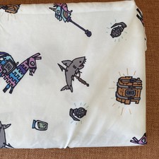 Fortnite Twin Flat Sheet W/