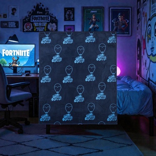 Fortnite battle bus blue - fortnite,