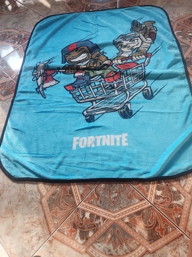 Fortnite blue fleece blanket - fleece,