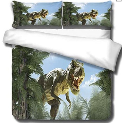 Piece queen dinosaur duvet - queen,