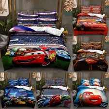 Kids Cars 3D Duvet Cover Set